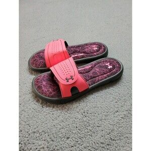 Under Armour Womenl's Ignite VIII SL Pink Slide Sandals-Sizes 8